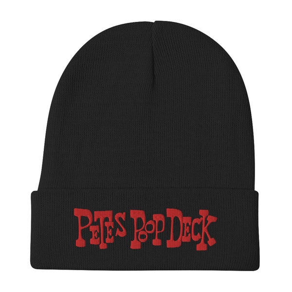 Pete's Poop Deck Embroidered Beanie