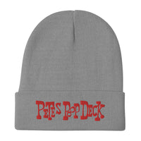 Pete's Poop Deck Embroidered Beanie