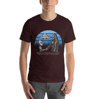 Deluxe Edging The Truth Bigfoot Meets an Alien Short-sleeve Unisex T-shirt